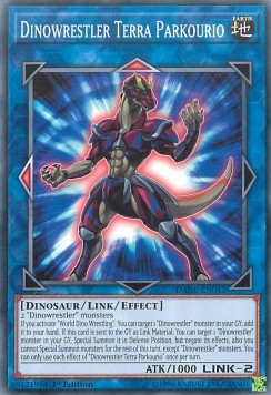 Dinowrestler Terra Parkourio⁣ - Dark Neostorm⁣ (Common)⁣ [042]