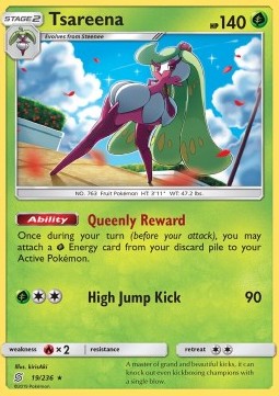 Tsareena⁣ - Unified Minds⁣ (Holo Rare)⁣ [19]