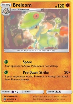 Breloom⁣ - Unified Minds⁣ (Uncommon)⁣ [108]