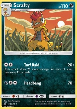 Scrafty⁣ - Unified Minds⁣ (Rare)⁣ [138]