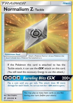 Normalium Z: Tackle⁣ - Unified Minds⁣ (Uncommon)⁣ [203]