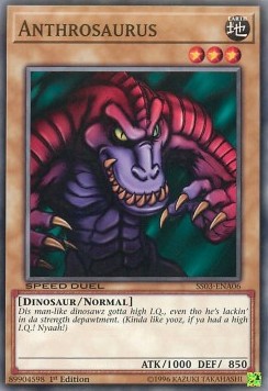 Anthrosaurus - Speed Duel Starter Decks: Ultimate Predators (Common) [SS03-A06]