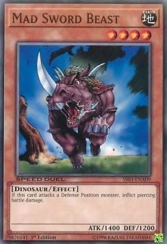 Mad Sword Beast - Speed Duel Starter Decks: Ultimate Predators (Common) [SS03-A09]