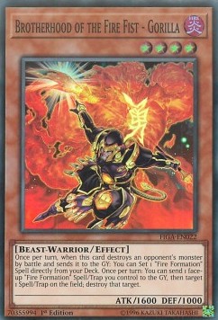Brotherhood of the Fire Fist - Gorilla⁣ - Fists of the Gadgets⁣ (Super Rare)⁣ [022]
