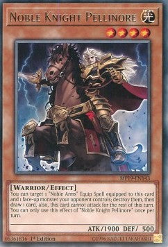 Noble Knight Pellinore⁣ - 2019 Gold Sarcophagus Tin Mega Pack⁣ (Rare)⁣ [143]