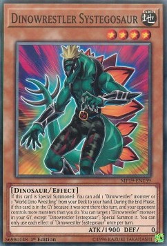 Dinowrestler Systegosaur⁣ - 2019 Gold Sarcophagus Tin Mega Pack⁣ (Common)⁣ [159]