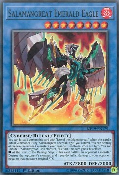 Salamangreat Emerald Eagle⁣ - 2019 Gold Sarcophagus Tin Mega Pack⁣ (Common)⁣ [179]
