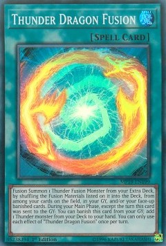 Thunder Dragon Fusion⁣ - 2019 Gold Sarcophagus Tin Mega Pack⁣ (Super Rare)⁣ [199]