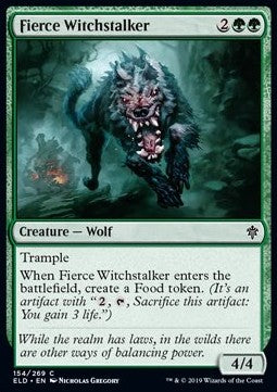 Fierce Witchstalker⁣ - Throne of Eldraine⁣ (Common)⁣ [154]