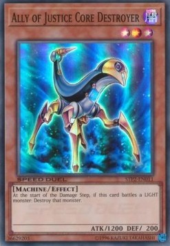 Ally of Justice Core Destroyer⁣ - Speed Duel: Tournament Pack 2⁣ (Super Rare)⁣ [011]
