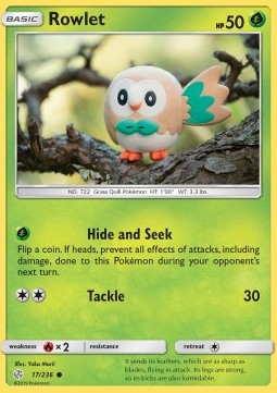 Rowlet⁣ - Cosmic Eclipse⁣ (Common)⁣ [17]