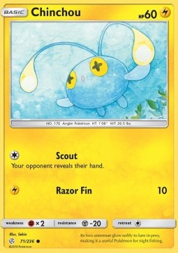 Chinchou⁣ - Cosmic Eclipse⁣ (Common)⁣ [71]