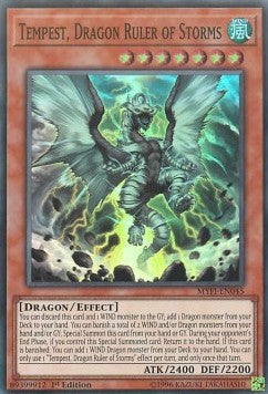 Tempest, Dragon Ruler of Storms⁣ - Mystic Fighters⁣ (Super Rare)⁣ [045]