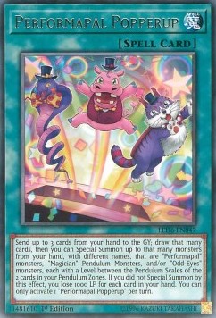 Performapal Popperup⁣ - Legendary Duelists: Magical Hero⁣ (Rare)⁣ [047]