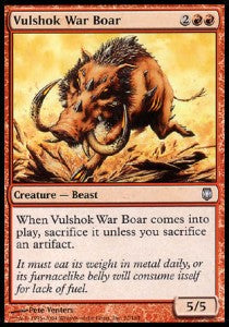 Vulshok War Boar⁣ - Darksteel⁣ (Uncommon)⁣ [72]