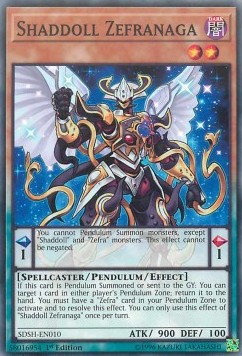Shaddoll Zefranaga⁣ - Structure Deck: Shaddoll Showdown⁣ (Common)⁣ [010]