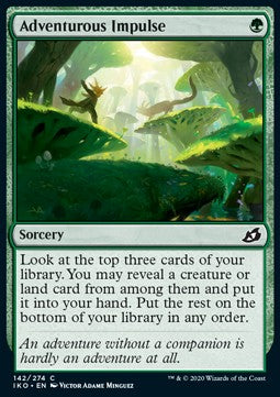 Adventurous Impulse⁣ - Ikoria: Lair of Behemoths⁣ (Common)⁣ [142]