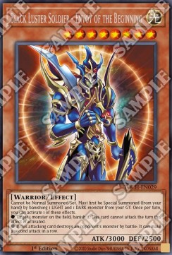 Black Luster Soldier - Envoy of the Beginning (V.1 - Rare)⁣ - Toon Chaos⁣ (Rare)⁣ [029]