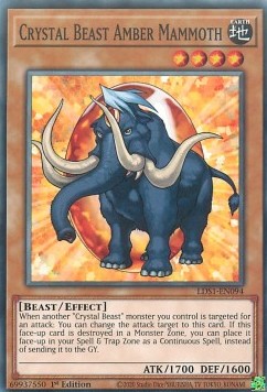 Crystal Beast Amber Mammoth - Legendary Duelists: Season 1 (Common) [LDS1-094]