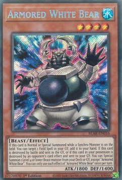 Armored White Bear⁣ - Battles of Legend: Armageddon⁣ (Secret Rare)⁣ [016]
