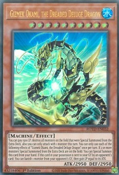 Gizmek Okami, the Dreaded Deluge Dragon⁣ - Rise of the Duelist⁣ (Ultra Rare)⁣ [032]