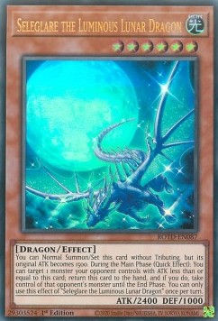 Seleglare the Luminous Lunar Dragon⁣ - Rise of the Duelist⁣ (Ultra Rare)⁣ [087]