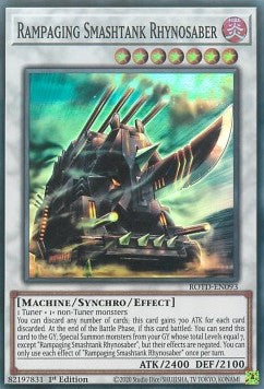 Rampaging Smashtank Rhynosaber⁣ - Rise of the Duelist⁣ (Super Rare)⁣ [093]