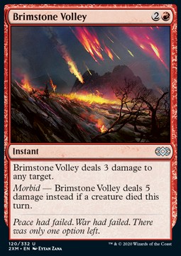 Brimstone Volley⁣ - Double Masters⁣ (Uncommon)⁣ [120]