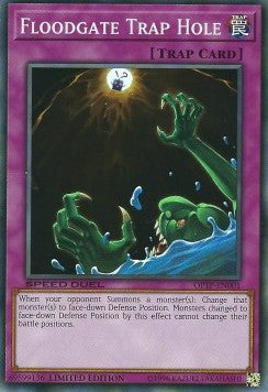 Floodgate Trap Hole⁣ - Speed Duel: Trials of the Pharaoh Promos⁣ (Super Rare)⁣ [001]