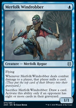 Merfolk Windrobber⁣ - Zendikar Rising⁣ (Uncommon)⁣ [70]