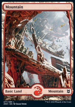 Mountain (V.3)⁣ - Zendikar Rising⁣ (Land)⁣ [277]