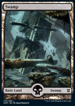 Swamp (V.3)⁣ - Zendikar Rising⁣ (Land)⁣ [274]