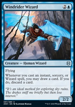 Windrider Wizard⁣ - Zendikar Rising⁣ (Uncommon)⁣ [87]