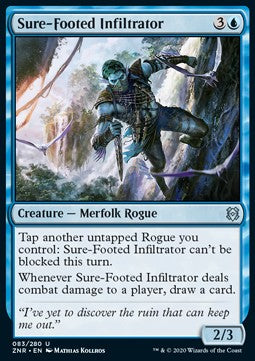 Sure-Footed Infiltrator⁣ - Zendikar Rising⁣ (Uncommon)⁣ [83]