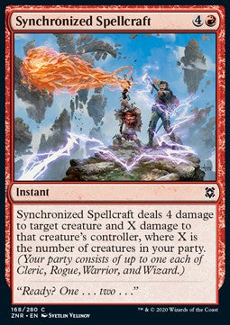 Synchronized Spellcraft⁣ - Zendikar Rising⁣ (Common)⁣ [168]