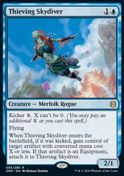 Thieving Skydiver⁣ - Zendikar Rising⁣ (Rare)⁣ [85]
