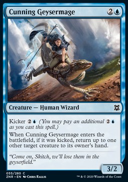 Cunning Geysermage⁣ - Zendikar Rising⁣ (Common)⁣ [55]