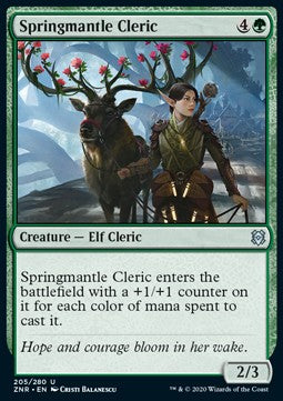 Springmantle Cleric⁣ - Zendikar Rising⁣ (Uncommon)⁣ [205]