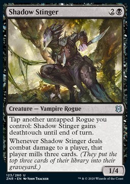 Shadow Stinger⁣ - Zendikar Rising⁣ (Uncommon)⁣ [123]