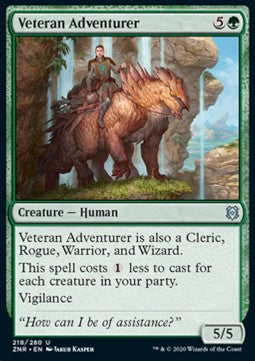 Veteran Adventurer⁣ - Zendikar Rising⁣ (Uncommon)⁣ [218]