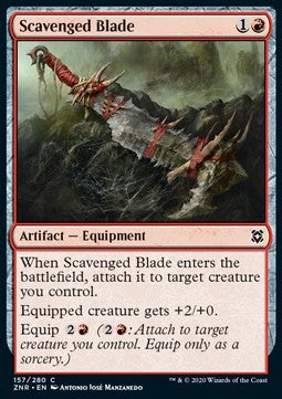 Scavenged Blade⁣ - Zendikar Rising⁣ (Common)⁣ [157]