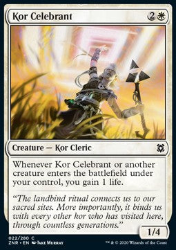 Kor Celebrant⁣ - Zendikar Rising⁣ (Common)⁣ [22]