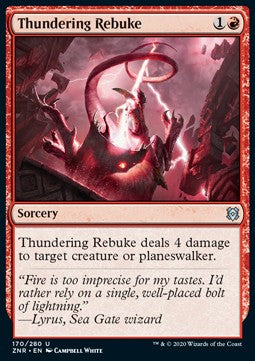 Thundering Rebuke⁣ - Zendikar Rising⁣ (Uncommon)⁣ [170]