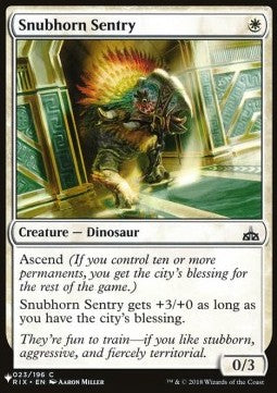 Snubhorn Sentry⁣ - The List⁣ (Common)⁣ [23]