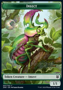 Insect Token (Green 1/1)⁣ - Zendikar Rising: Extras⁣ (Token)⁣ [T07]