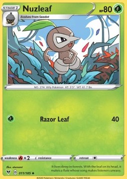 Nuzleaf⁣ - Vivid Voltage⁣ (Uncommon)⁣ [11]