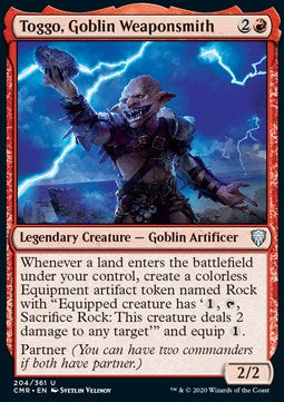 Toggo, Goblin Weaponsmith⁣ - Commander Legends⁣ (Uncommon)⁣ [204]