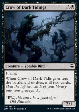 Crow of Dark Tidings⁣ - Commander Legends⁣ (Common)⁣ [115]