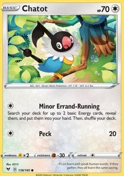 Chatot⁣ - Vivid Voltage⁣ (Common)⁣ [139]