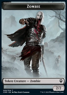 Zombie Token (Black 2/2)⁣ - Commander Legends: Extras⁣ (Token)⁣ [T06]